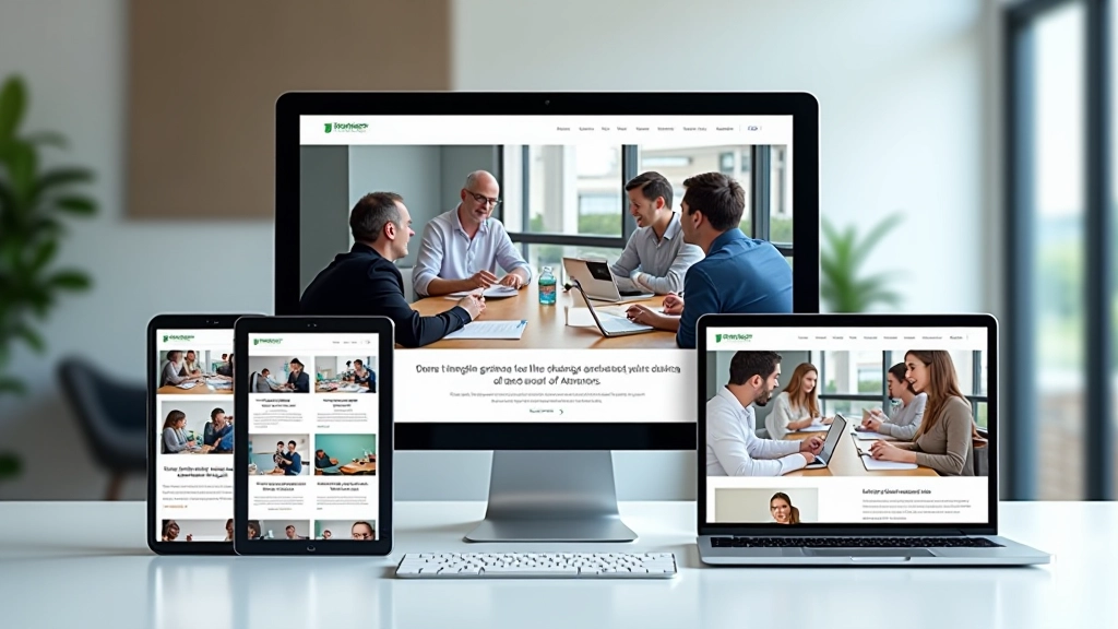 Responsive Text-Overlay Design auf verschiedenen Geräten und Bildschirmgrößen