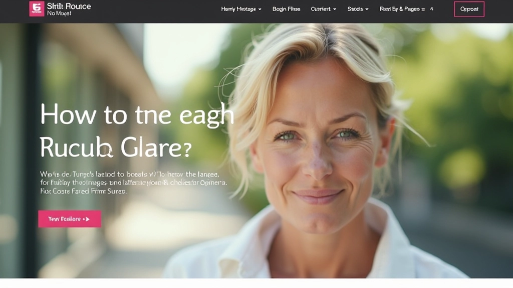 Website-Header mit Full-Bleed-Bildformat und Textoverlay, moderne Komposition